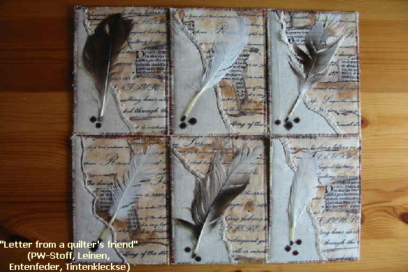 Letter from a quilters friend